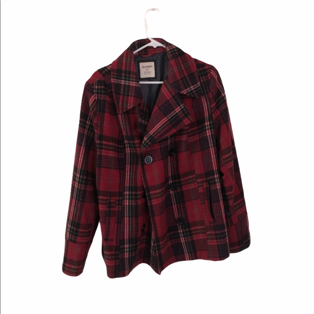 3/$20 Old Navy Tartan Peacoat